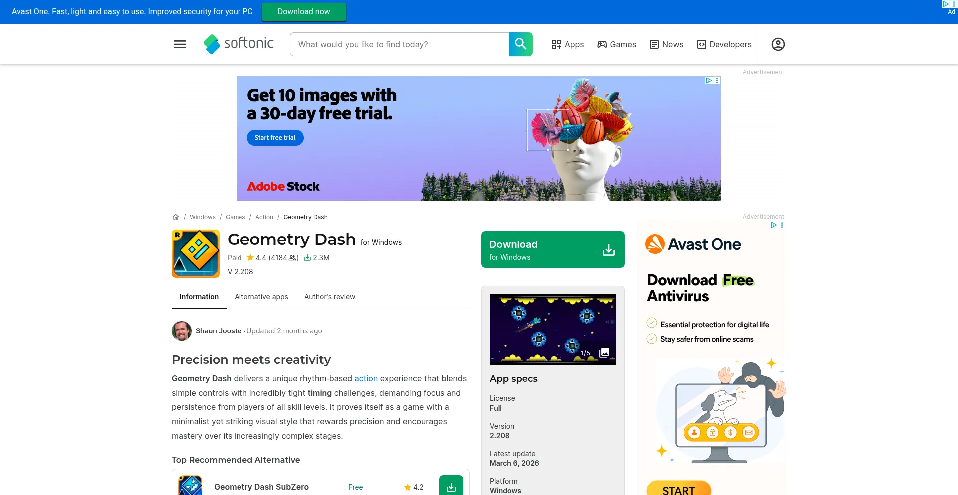Geometry-dash.en.softonic.com