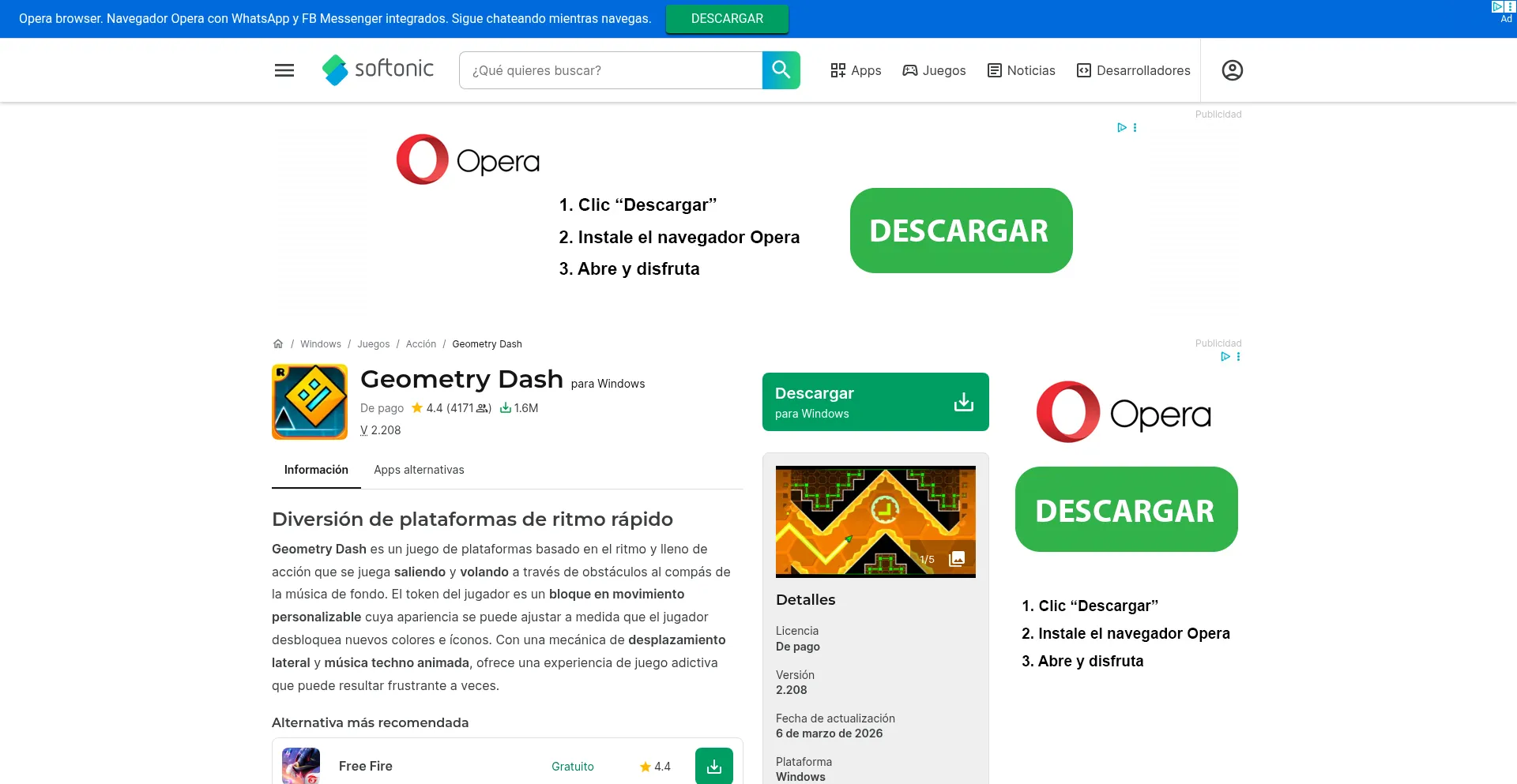 Geometry-dash.softonic.com