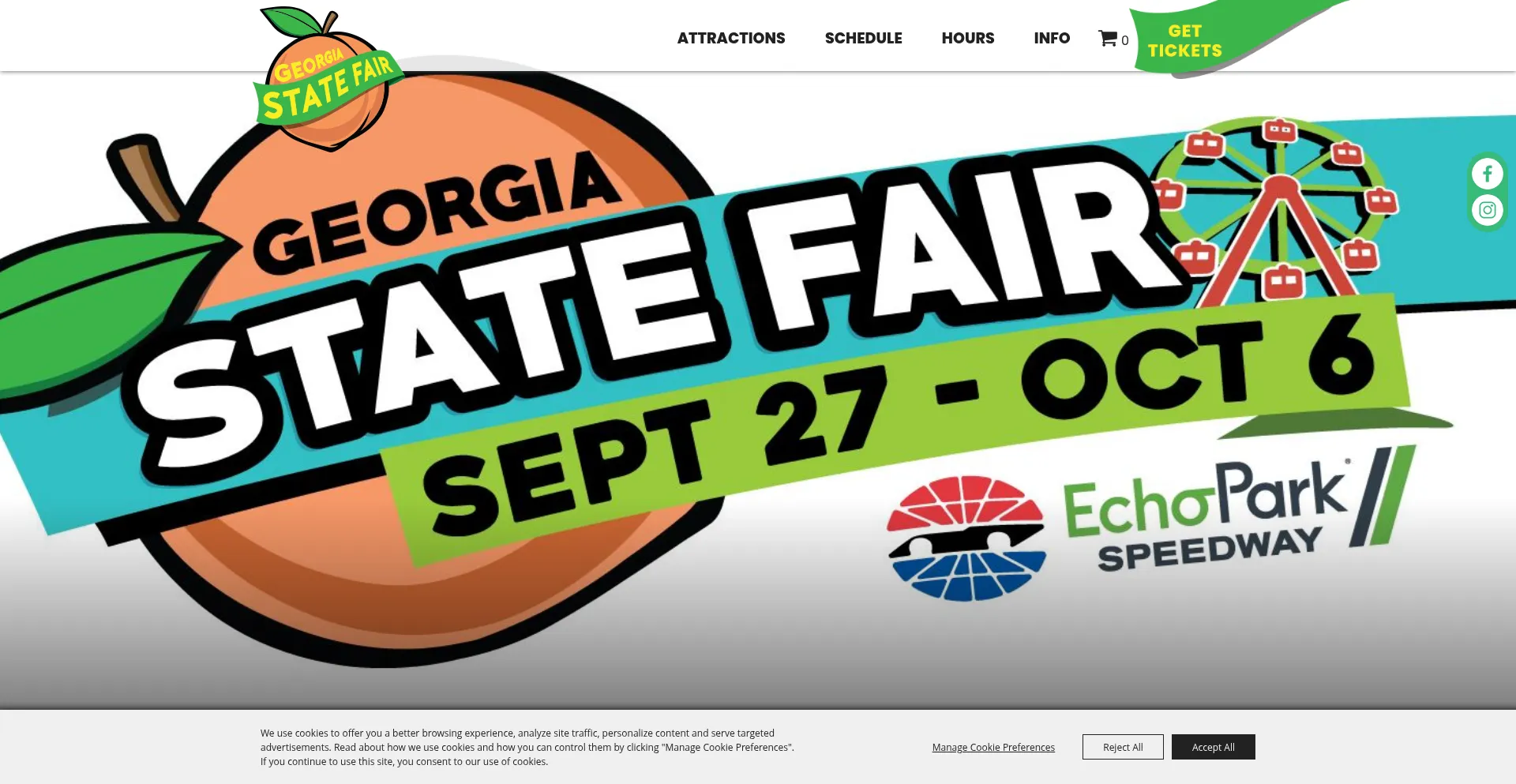 Georgiastatefair.com Screenshot