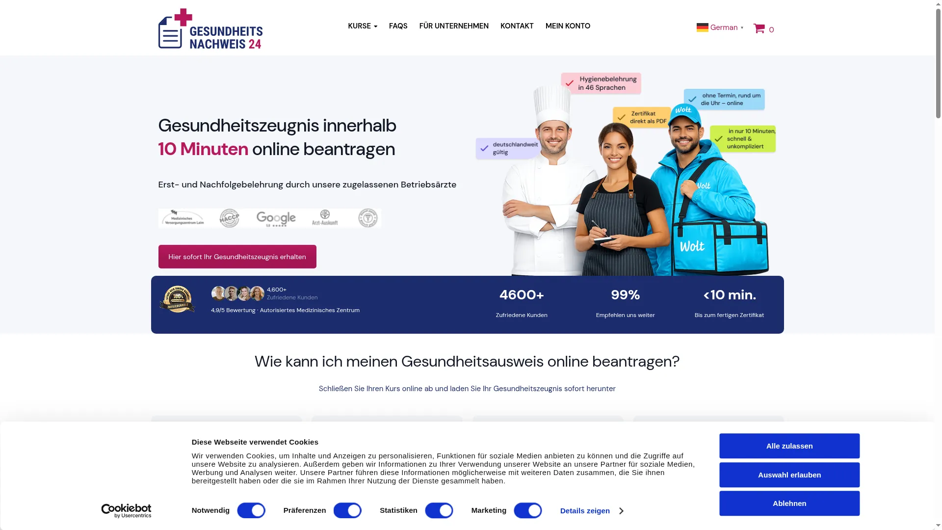 Gesundheitsnachweis24.de