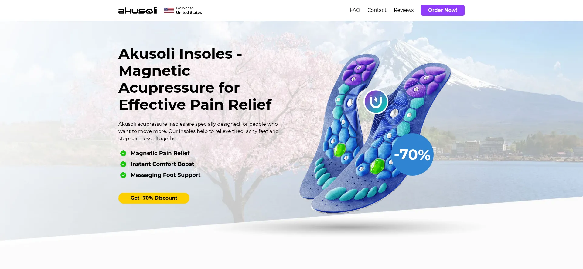 Website screenshot of Get-akusoli.com