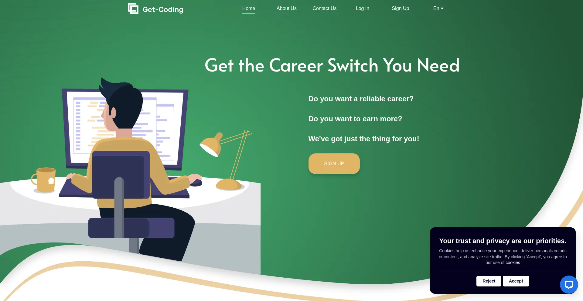 Get-coding.eu Screenshot