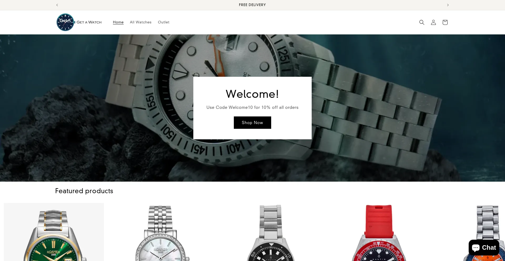 Website screenshot of Geta.watch