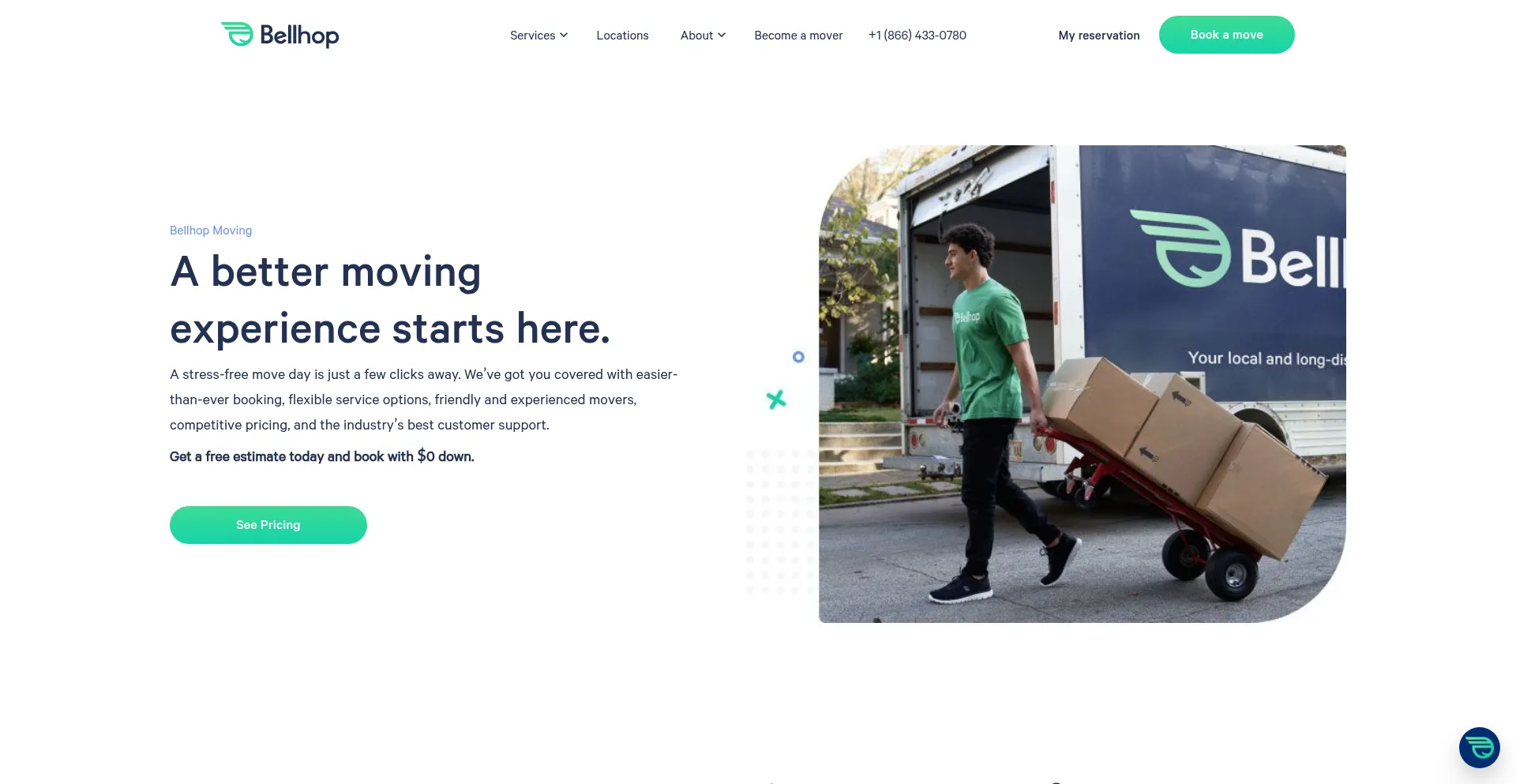 Getbellhops.com Screenshot