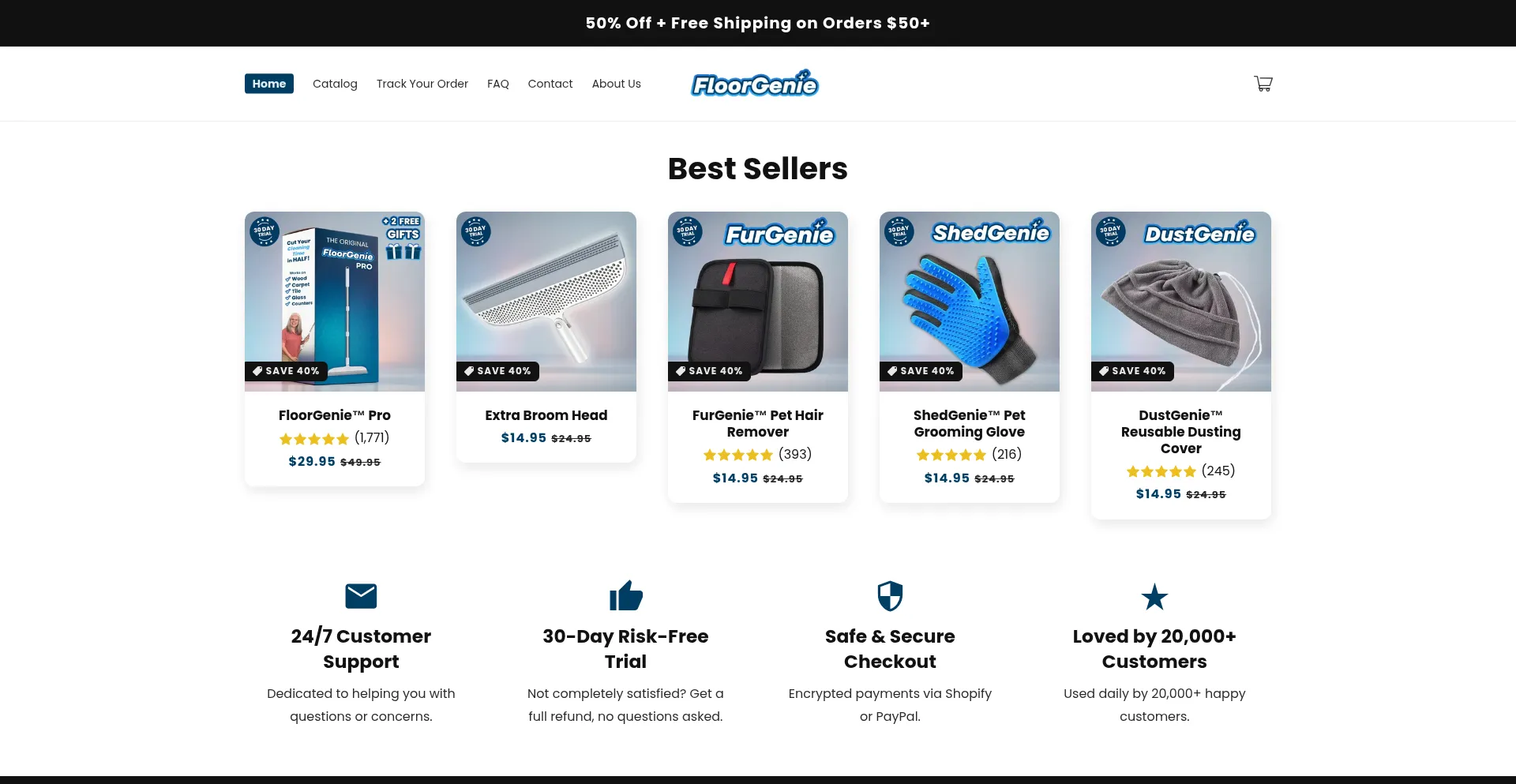 Getfloorgenie.com Screenshot