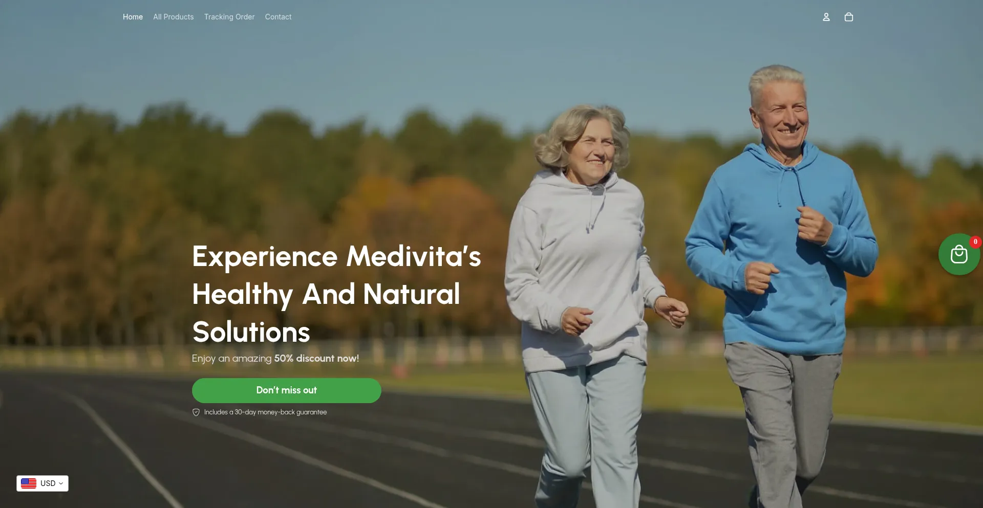 Getmedivita.com Screenshot