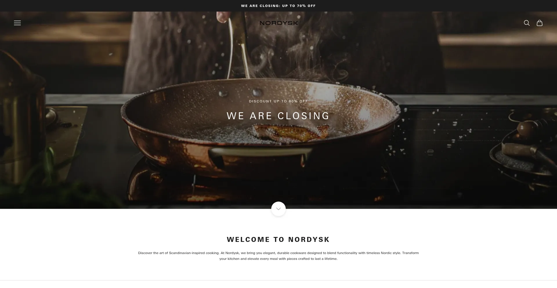 Website screenshot of Getnordysk.com