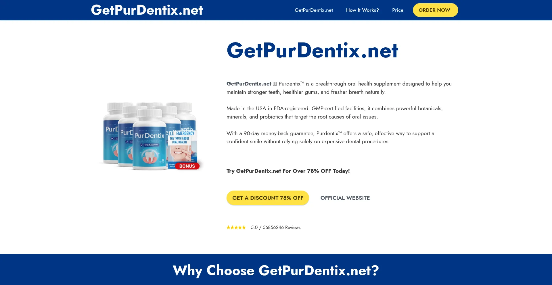 Getpuredentix.net