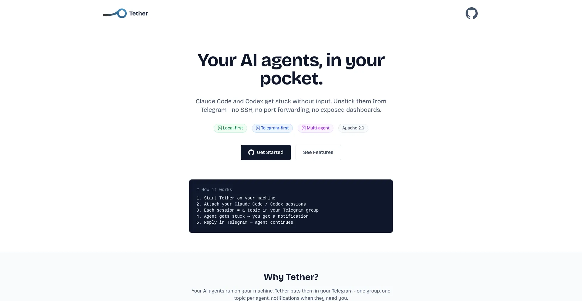 Gettether.dev