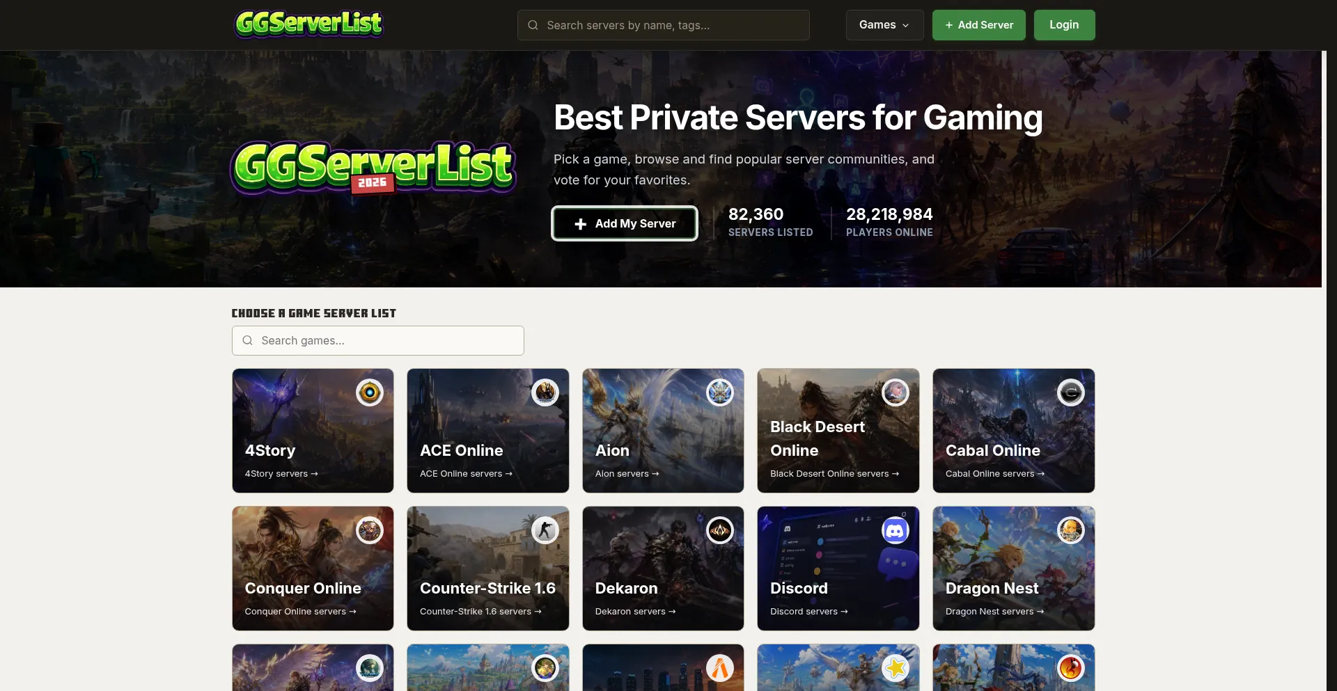 Ggserverlist.com