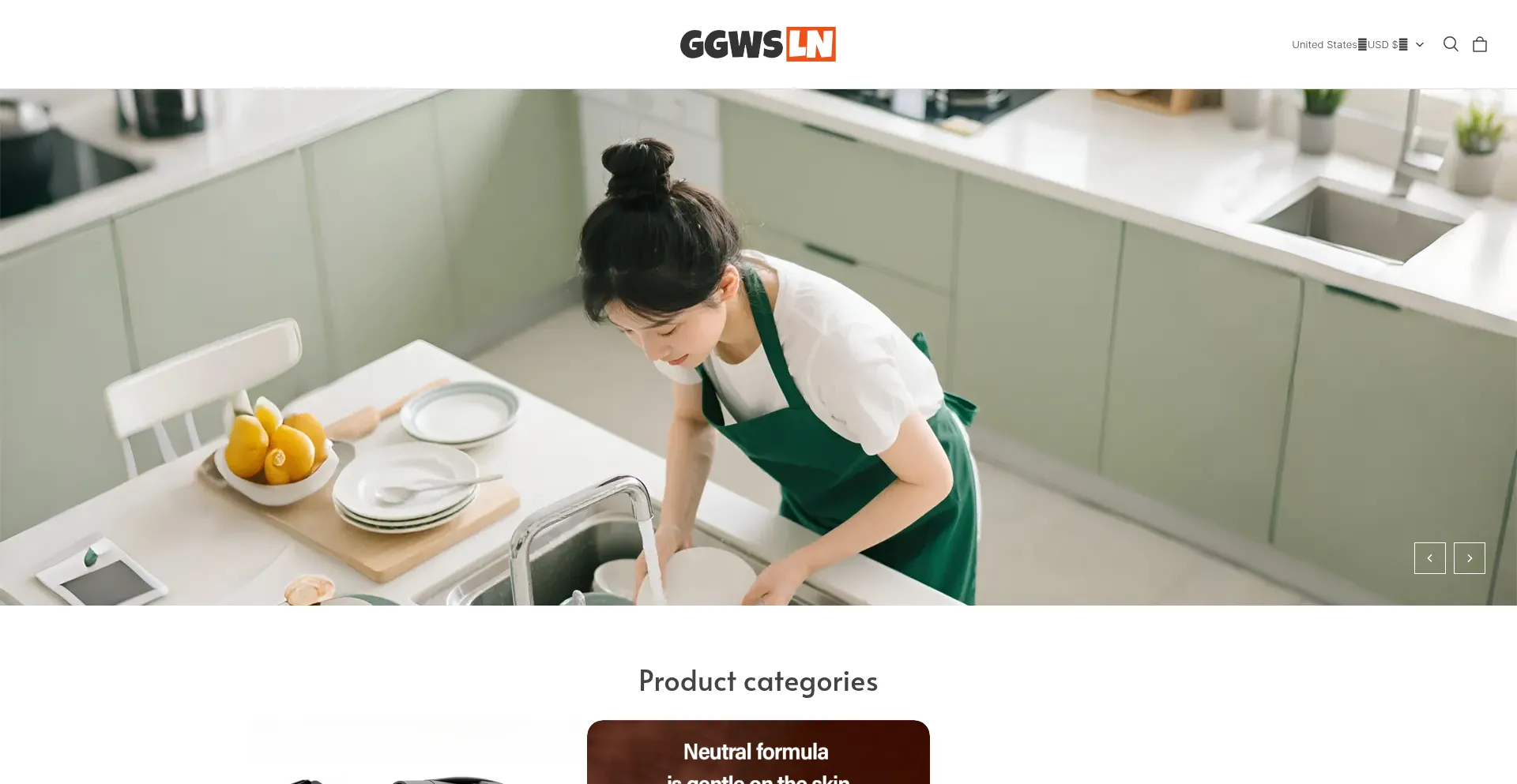 Website screenshot of Ggwsln.com