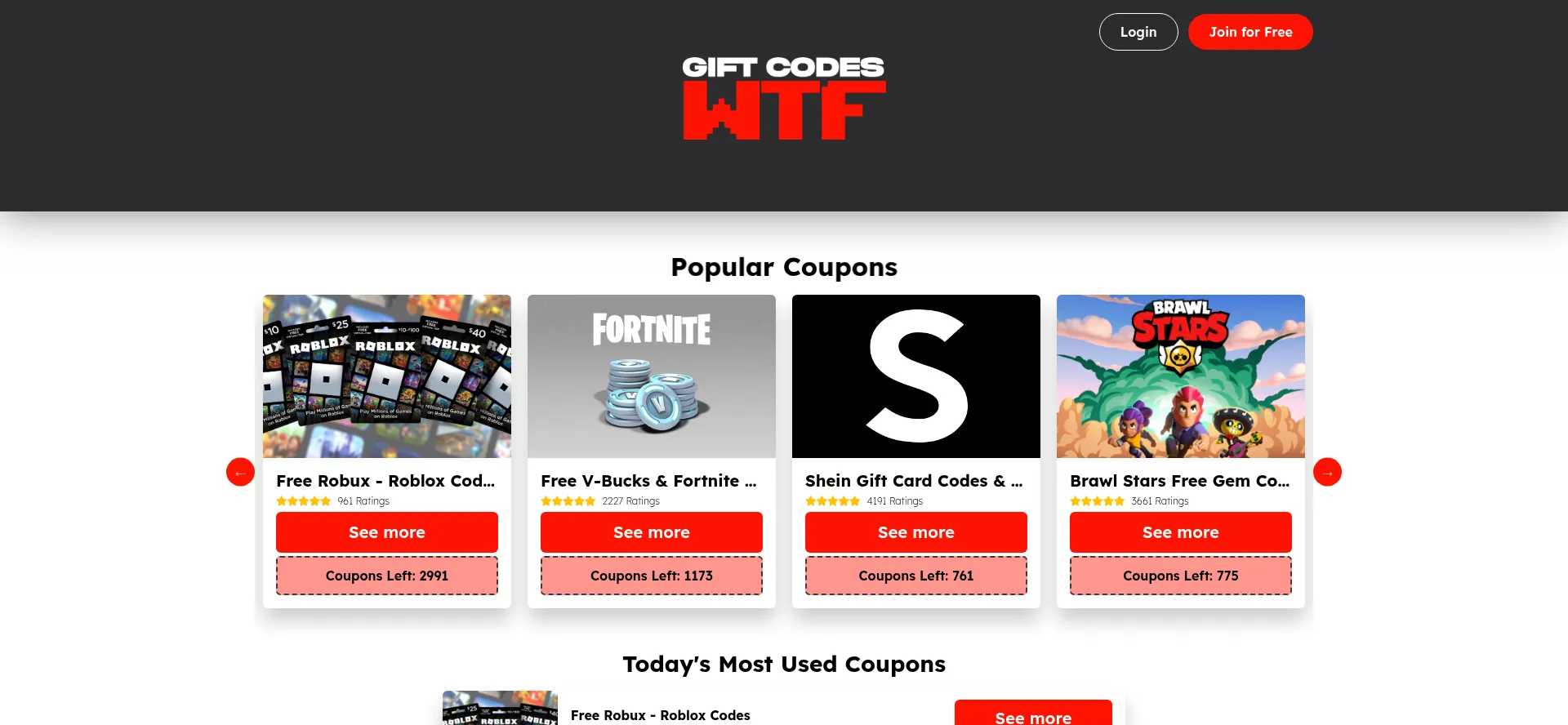 Giftcodes.wtf