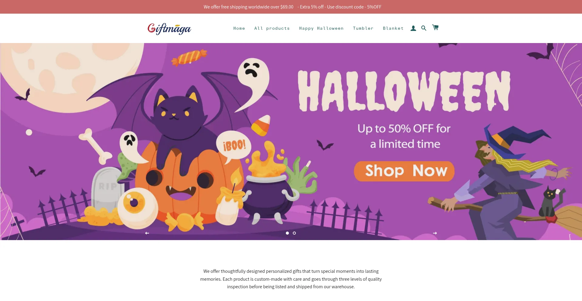 Giftmaga.com Screenshot