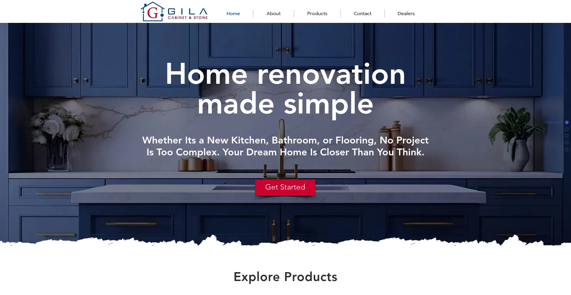 Website screenshot of Gilacs.com