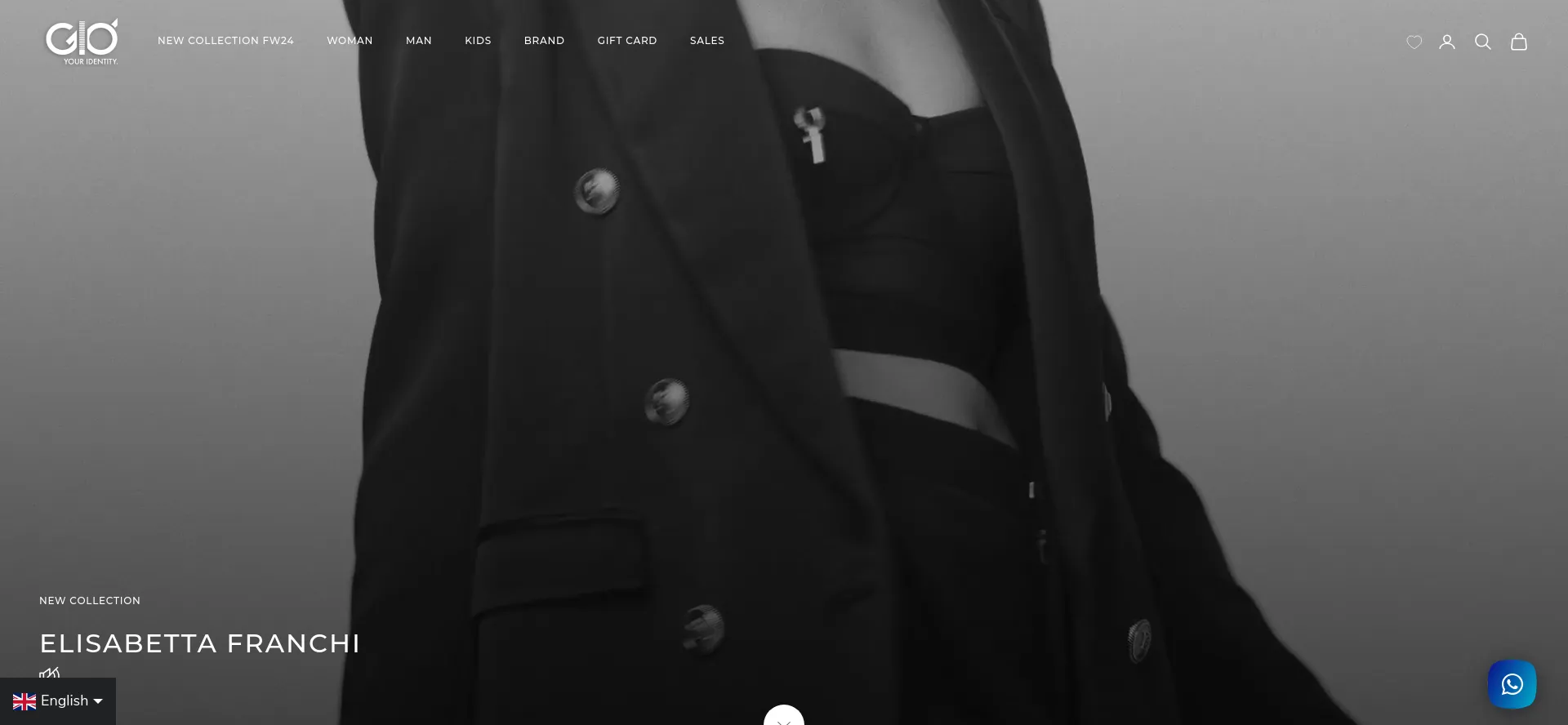 Website screenshot of Gio-abbigliamento.com