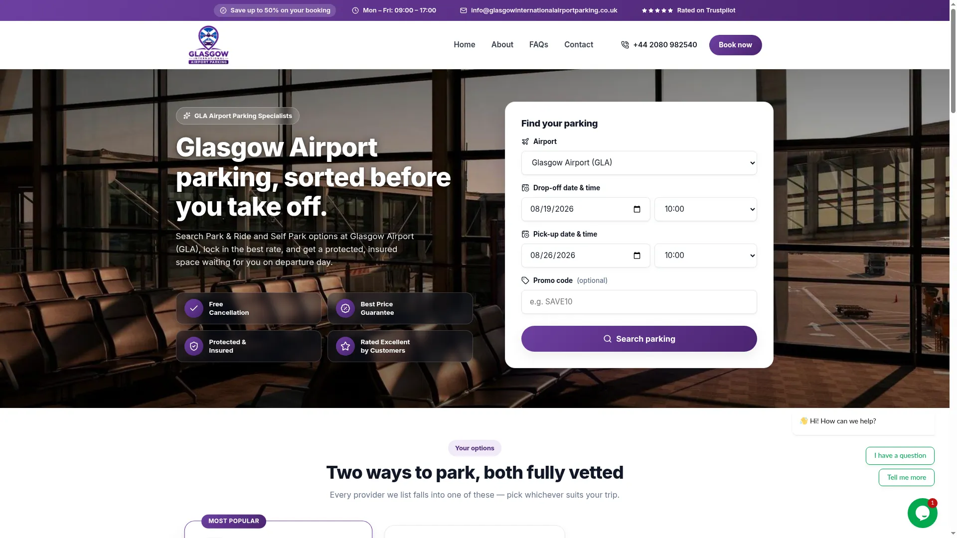 Glasgowinternationalairportparking.co.uk