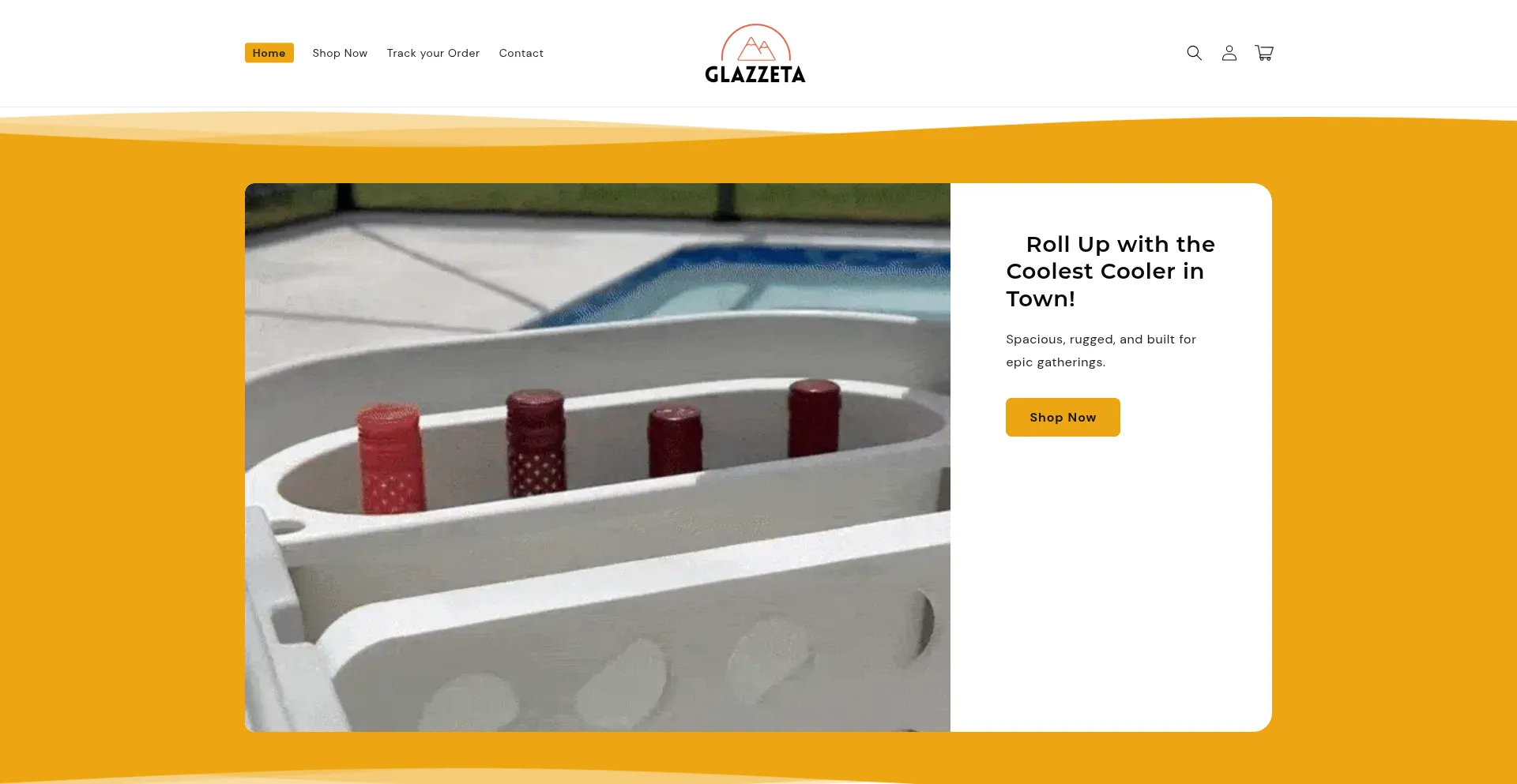 Website screenshot of Glazzeta.com