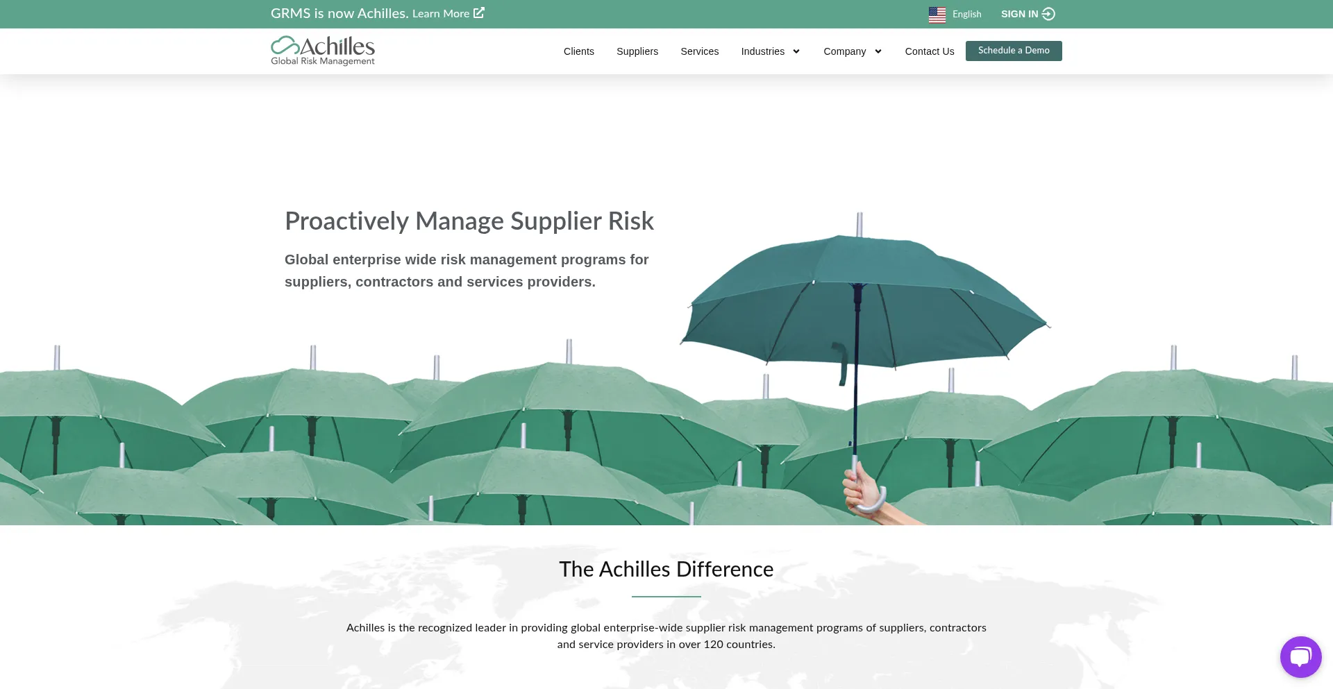 Website screenshot of Globalrms.com