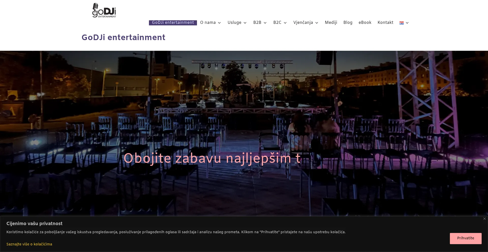 Website screenshot of Godji.eu