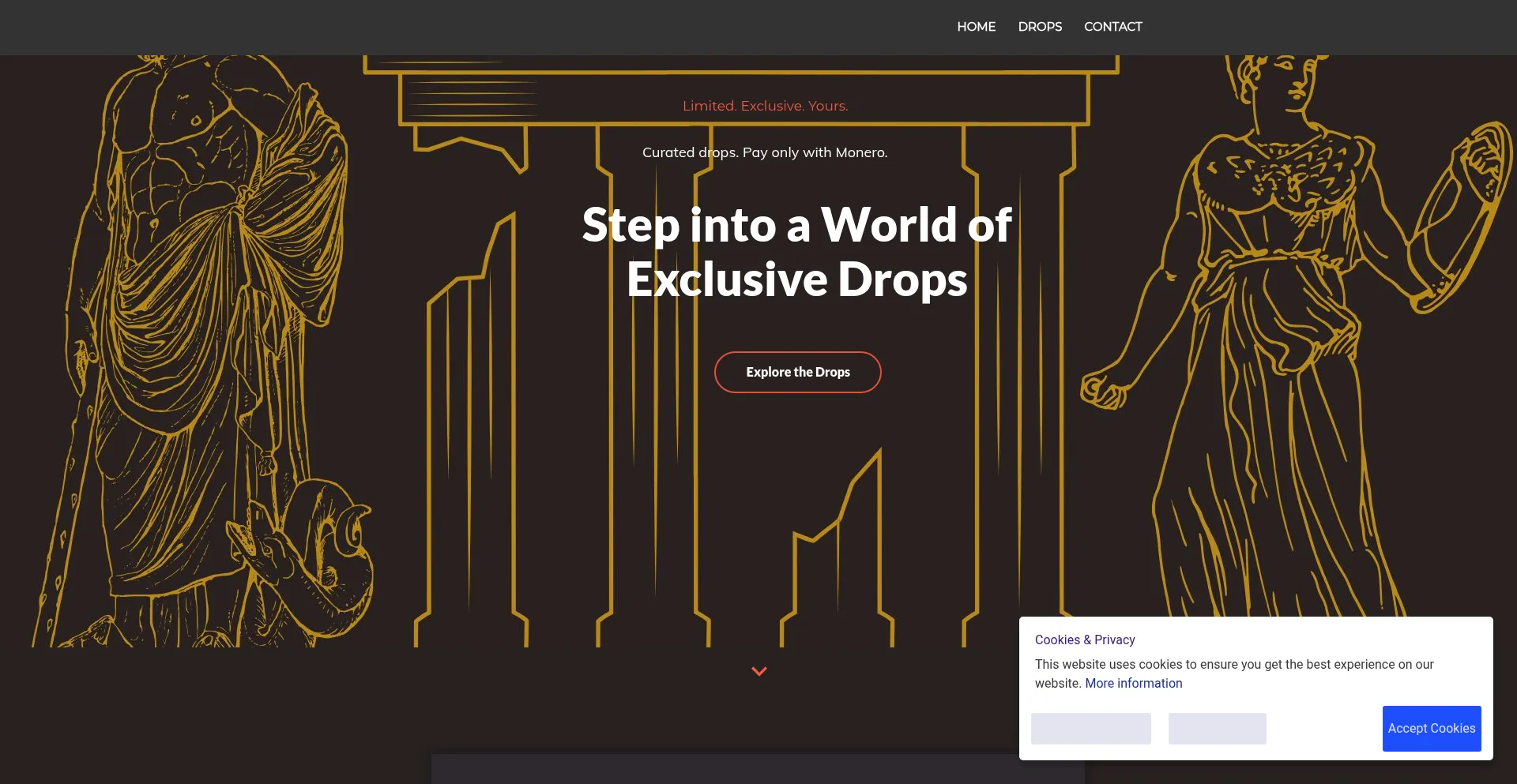 Website screenshot of Godscaravan.com