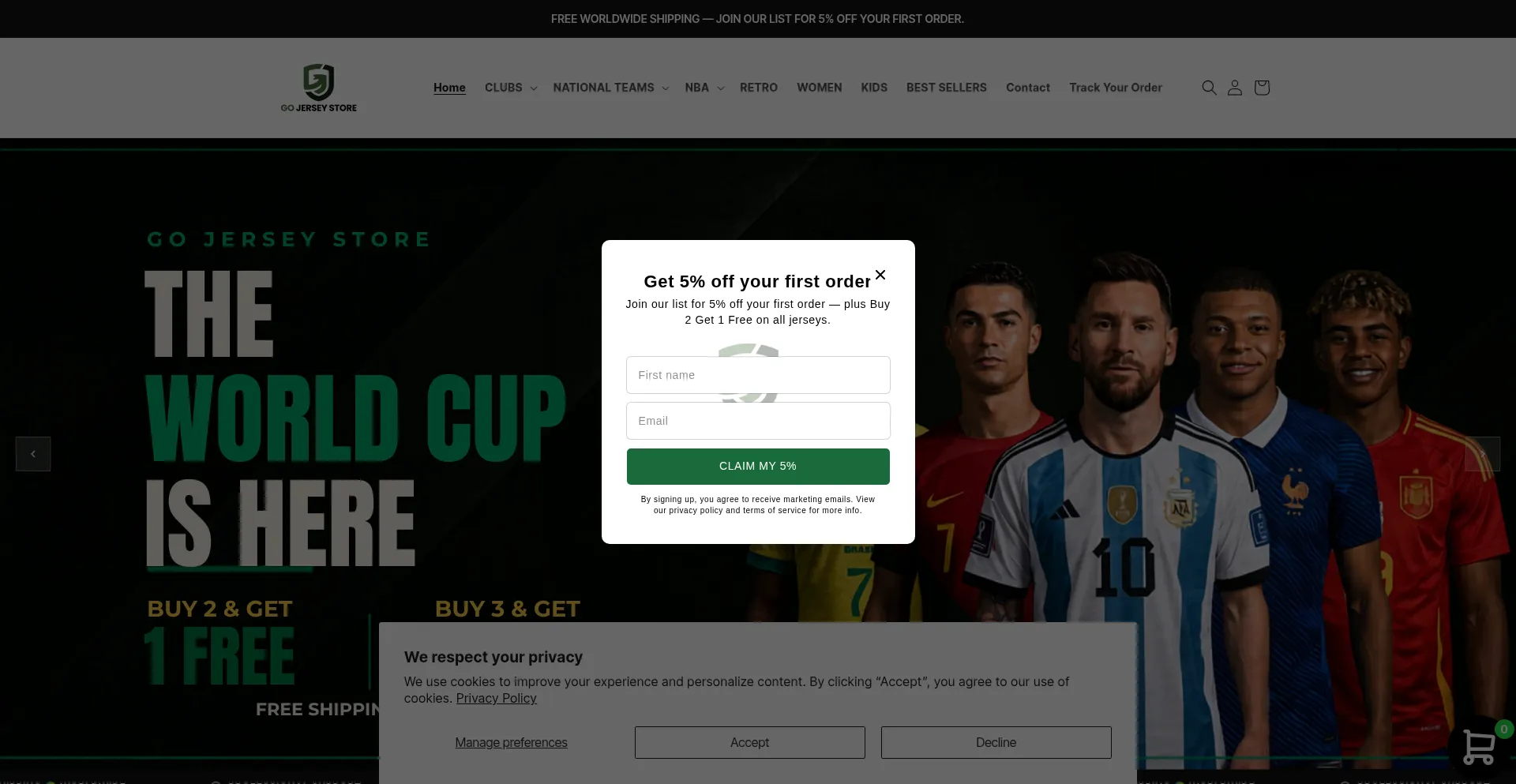 Gojerseystore.com