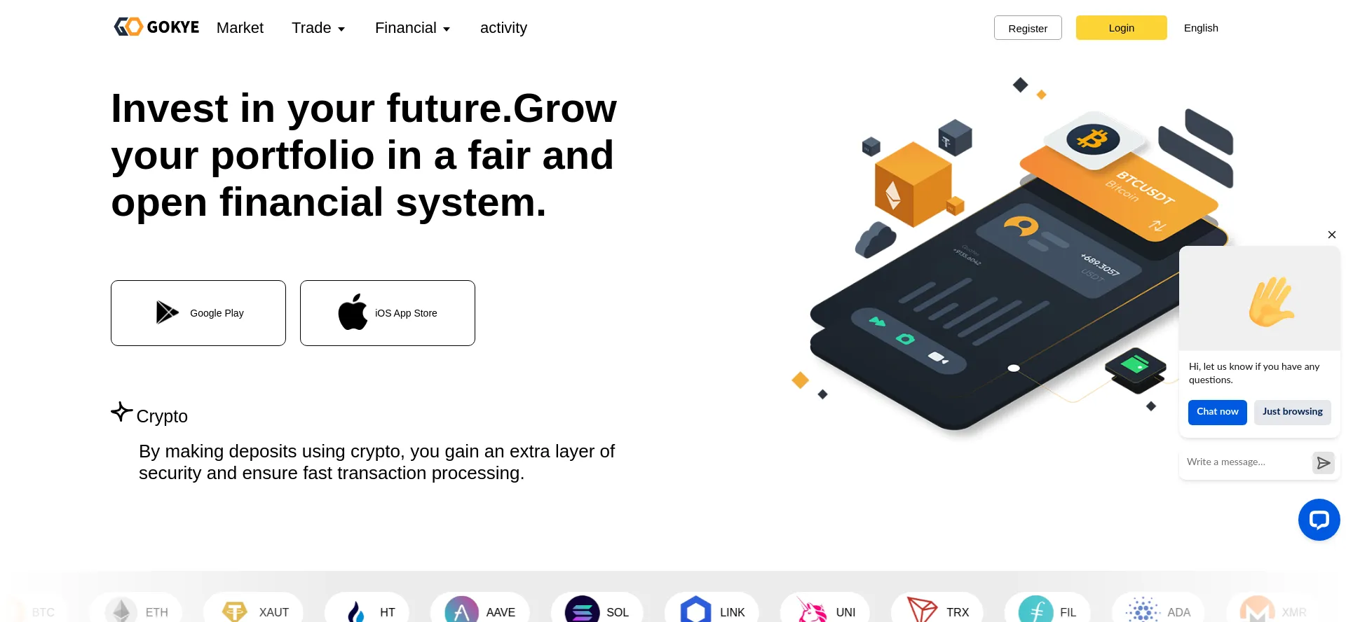 Website screenshot of Gokye.com