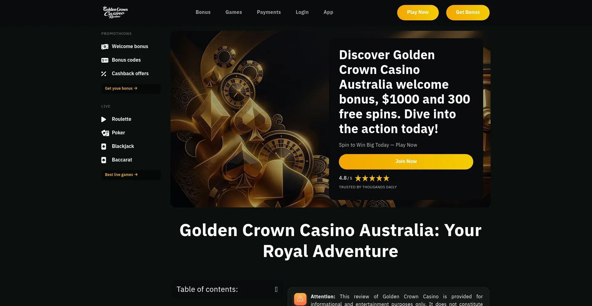 Goldencrowncasinoaustralia.net