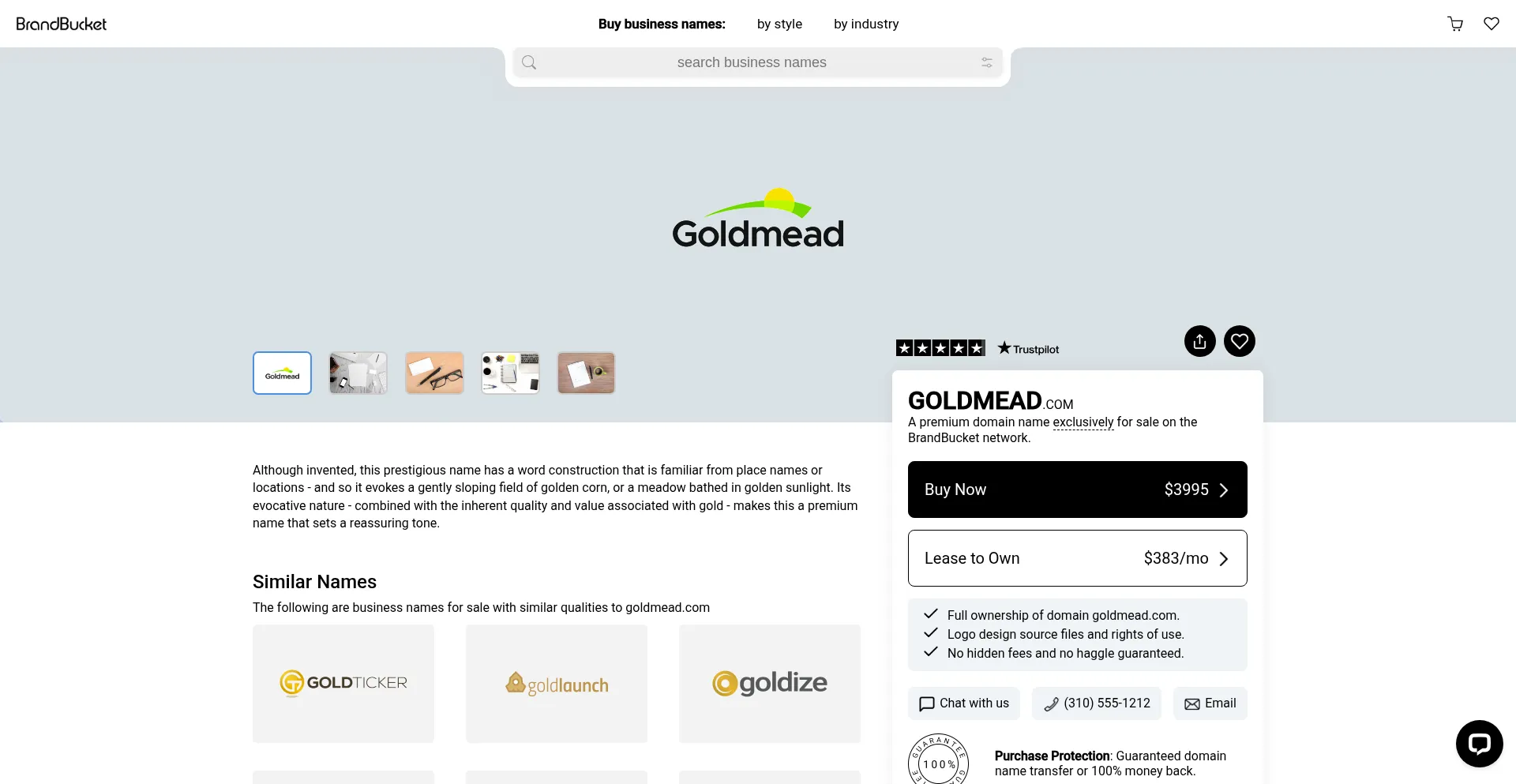 Goldmead.com Screenshot