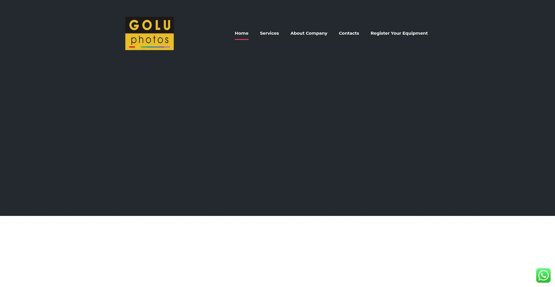 Website screenshot of Goluphotos.com