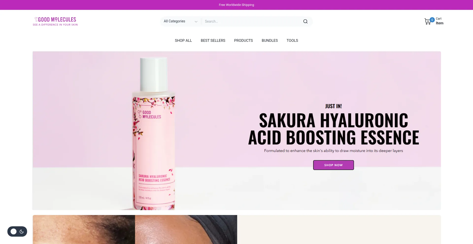 Website screenshot of Goodmolaculieus.site