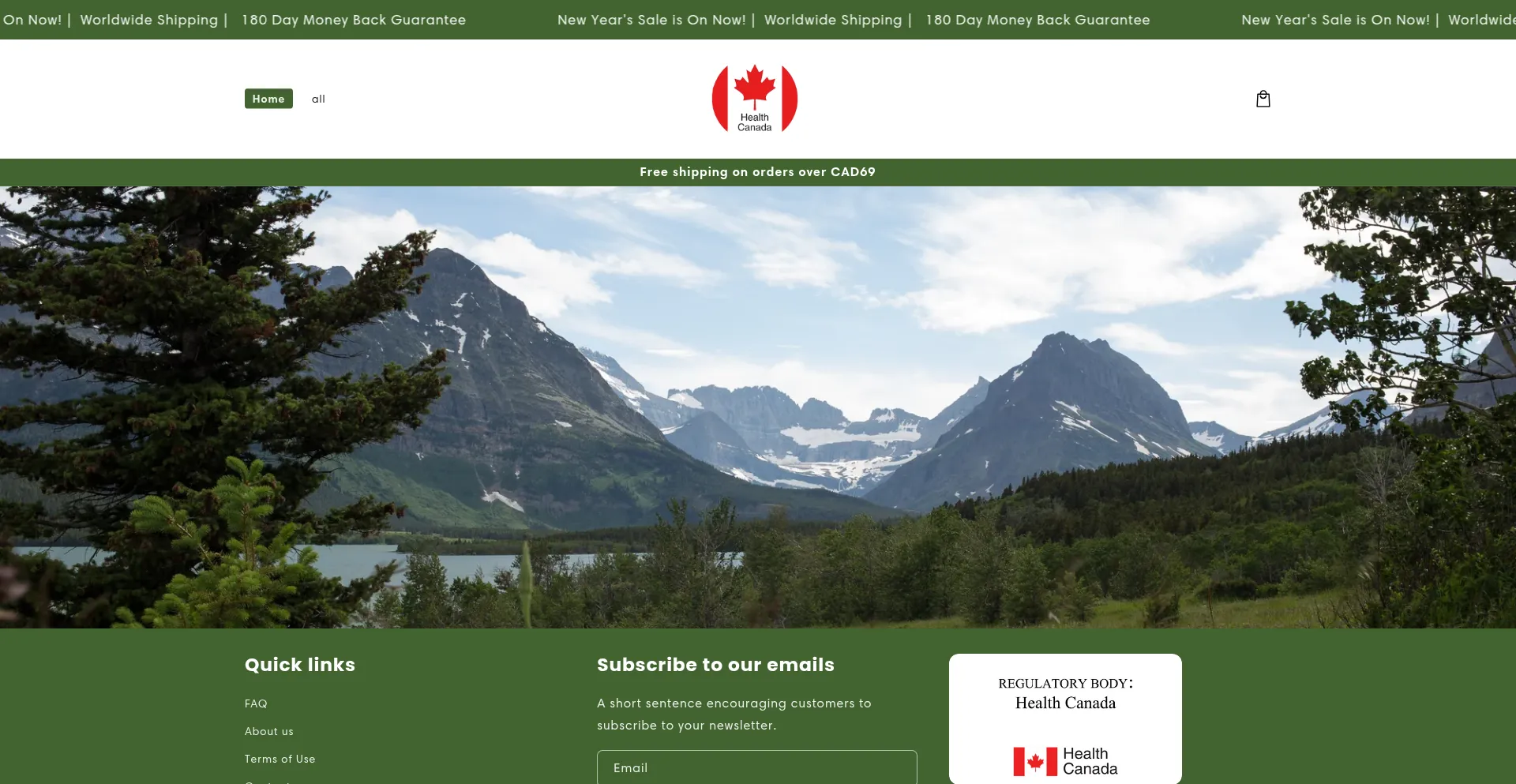 Website screenshot of Goodsca.com