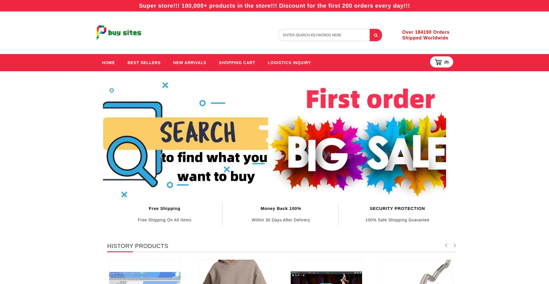 Website screenshot of Goodtiesvs.click