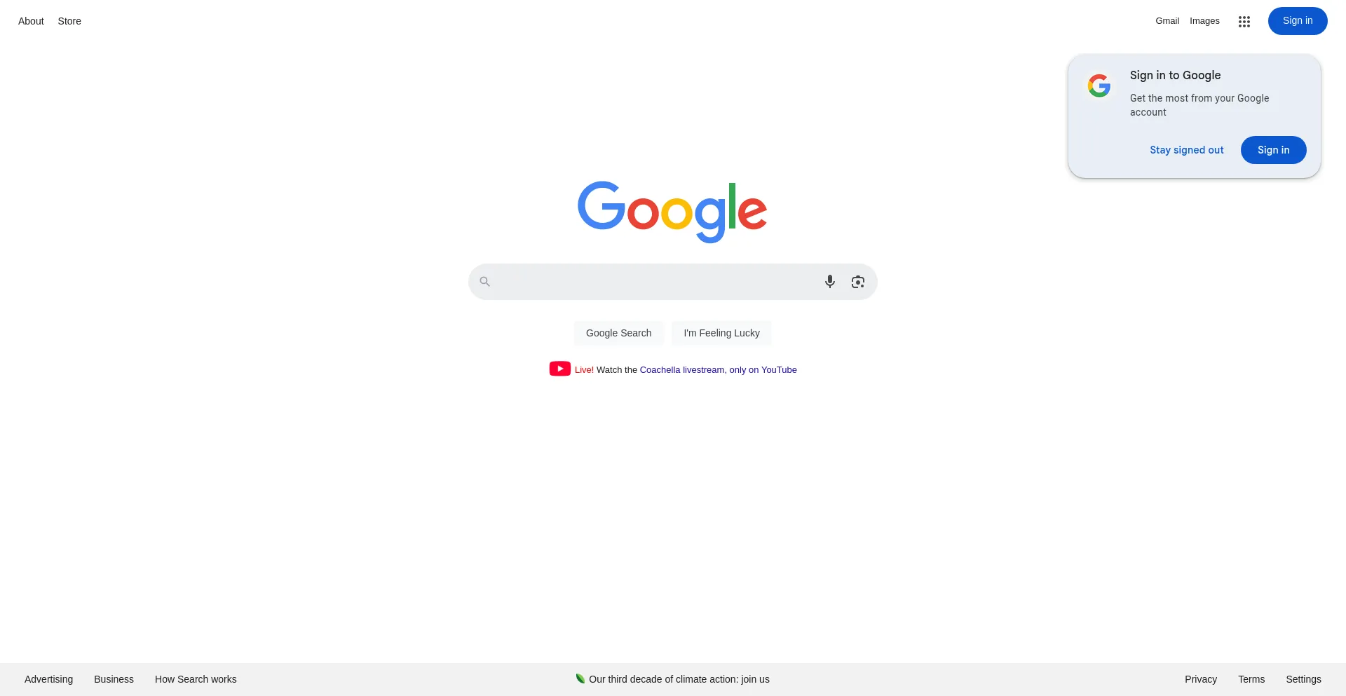Website screenshot of Google.com.my
