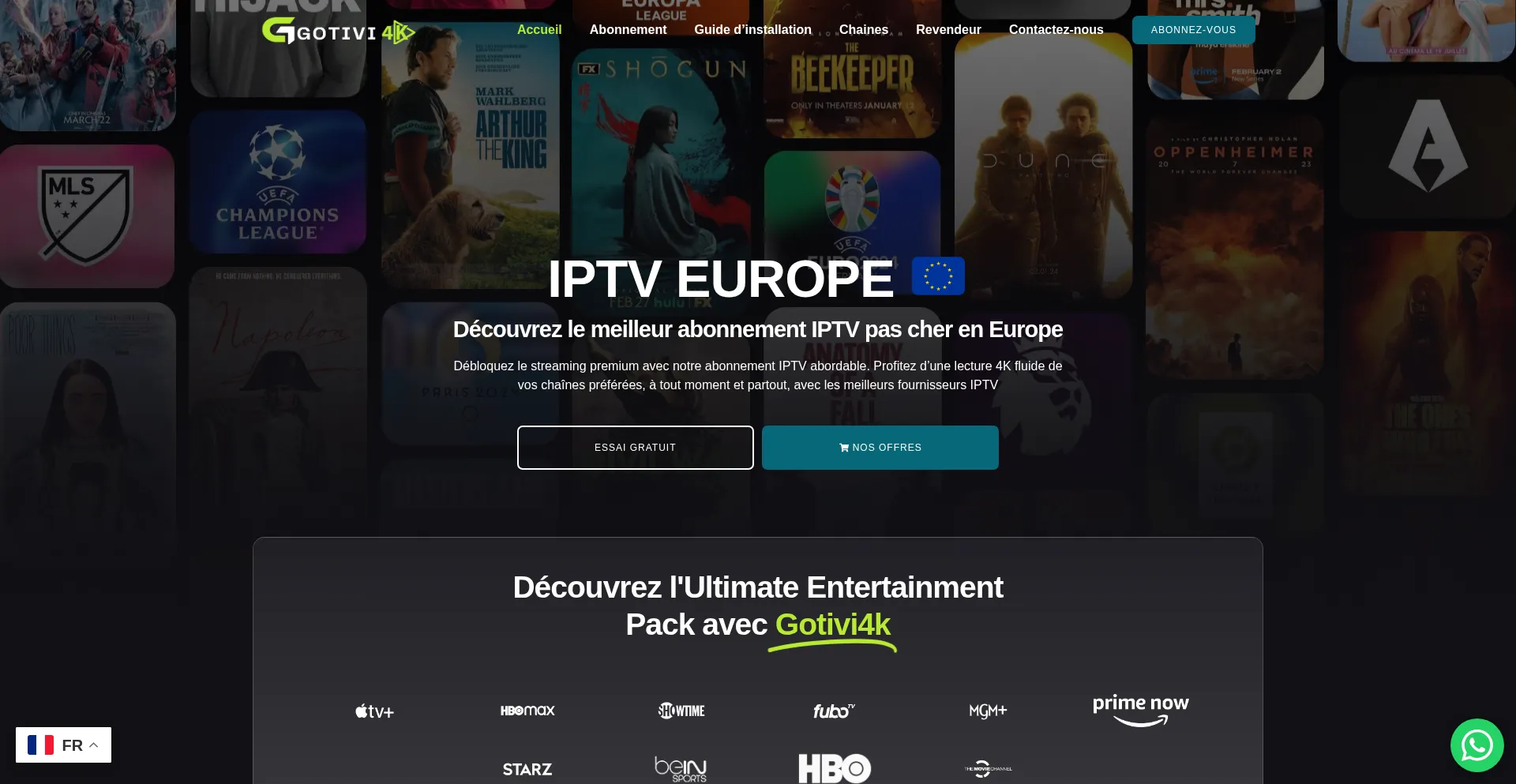 Website screenshot of Gotivi4k.net