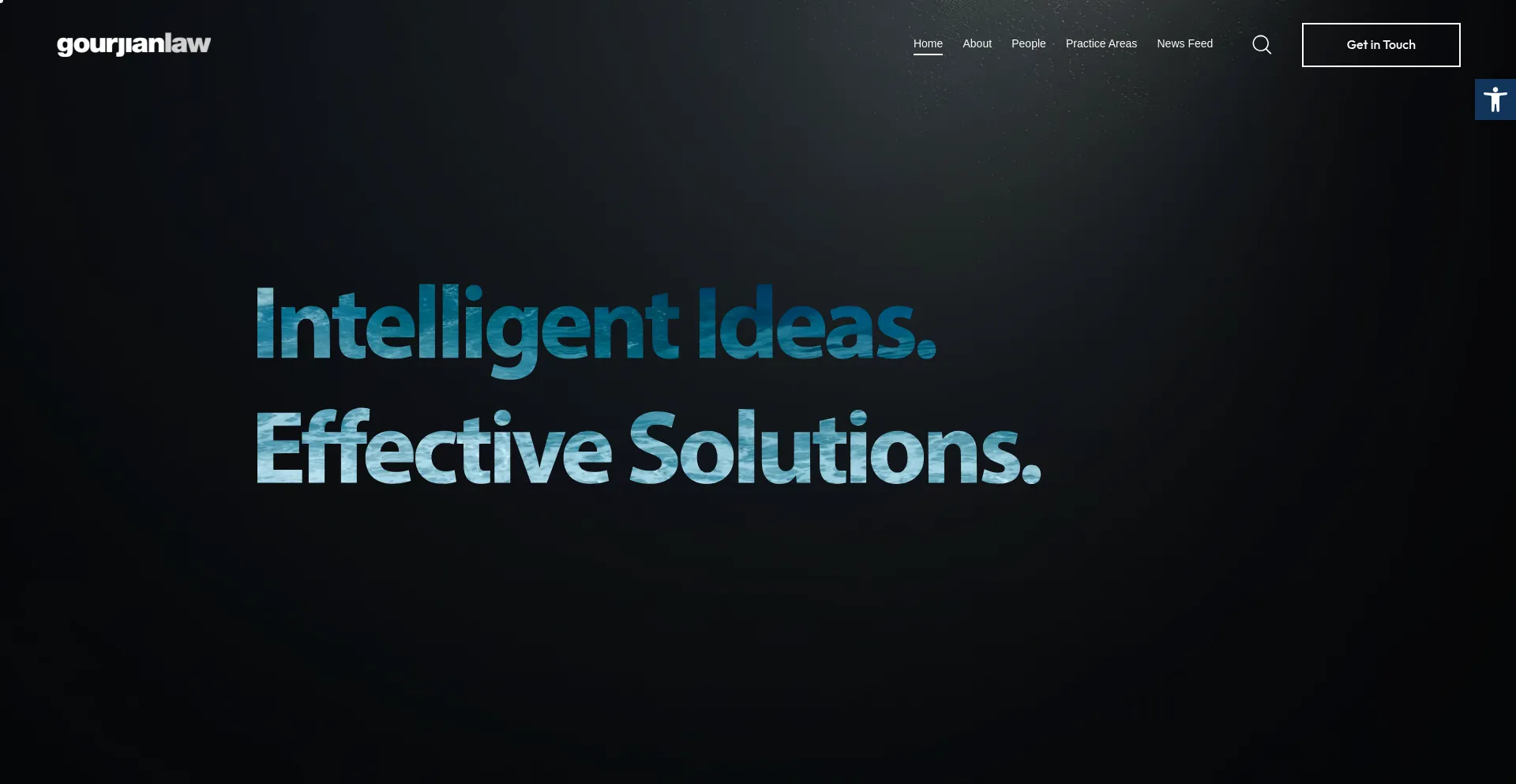 Website screenshot of Gourjianlaw.com