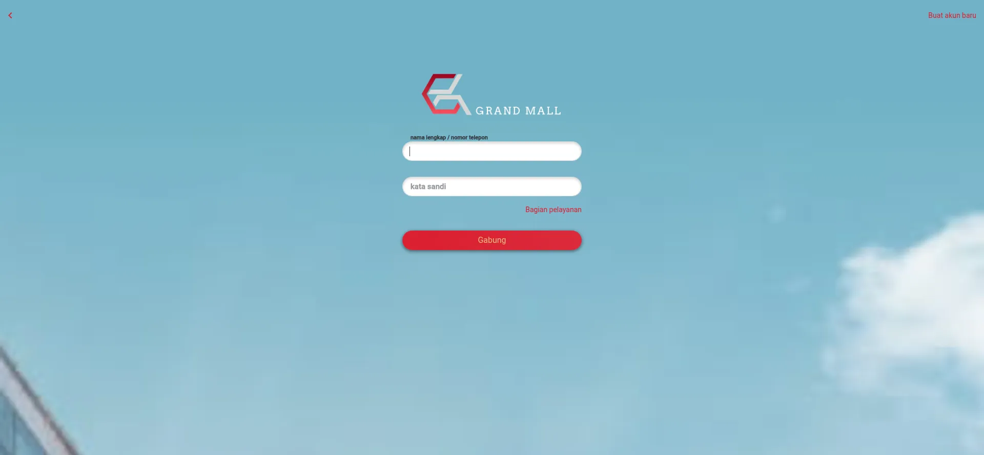 Website screenshot of Grandmalls.vip