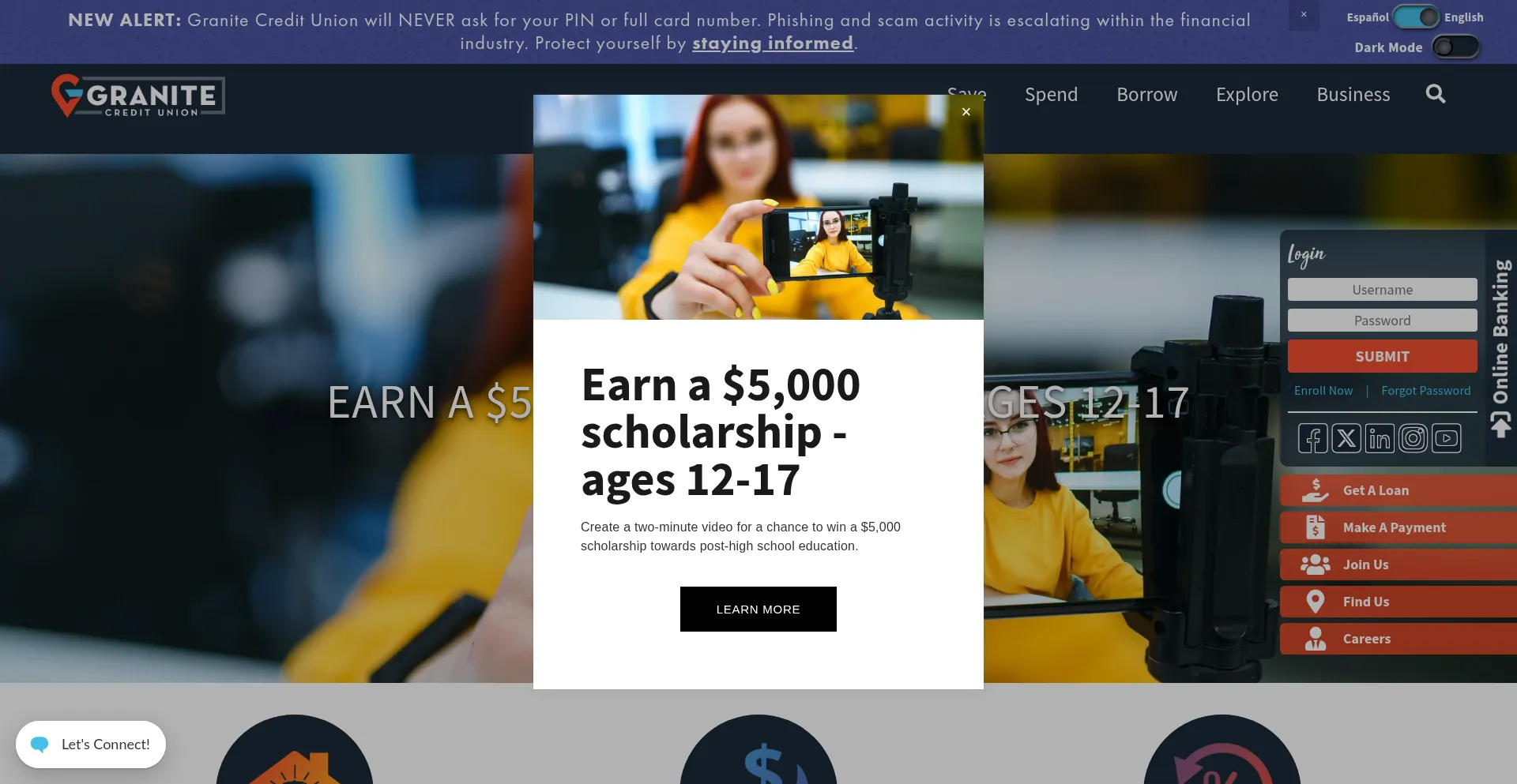 Granite.org Screenshot