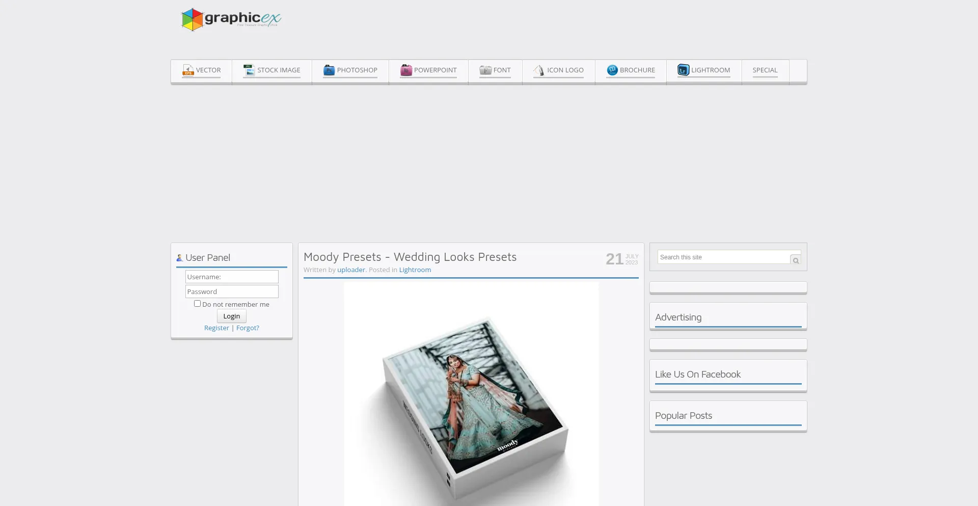 Graphicex.com Screenshot