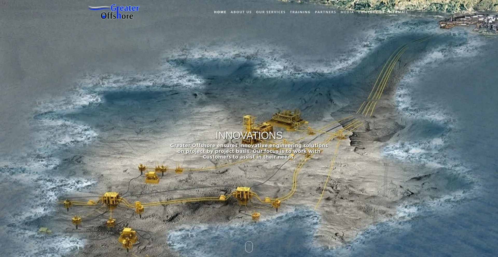 Website screenshot of Greateroffshore.com