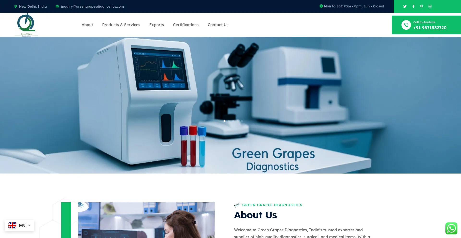 Greengrapesdiagnostics.com