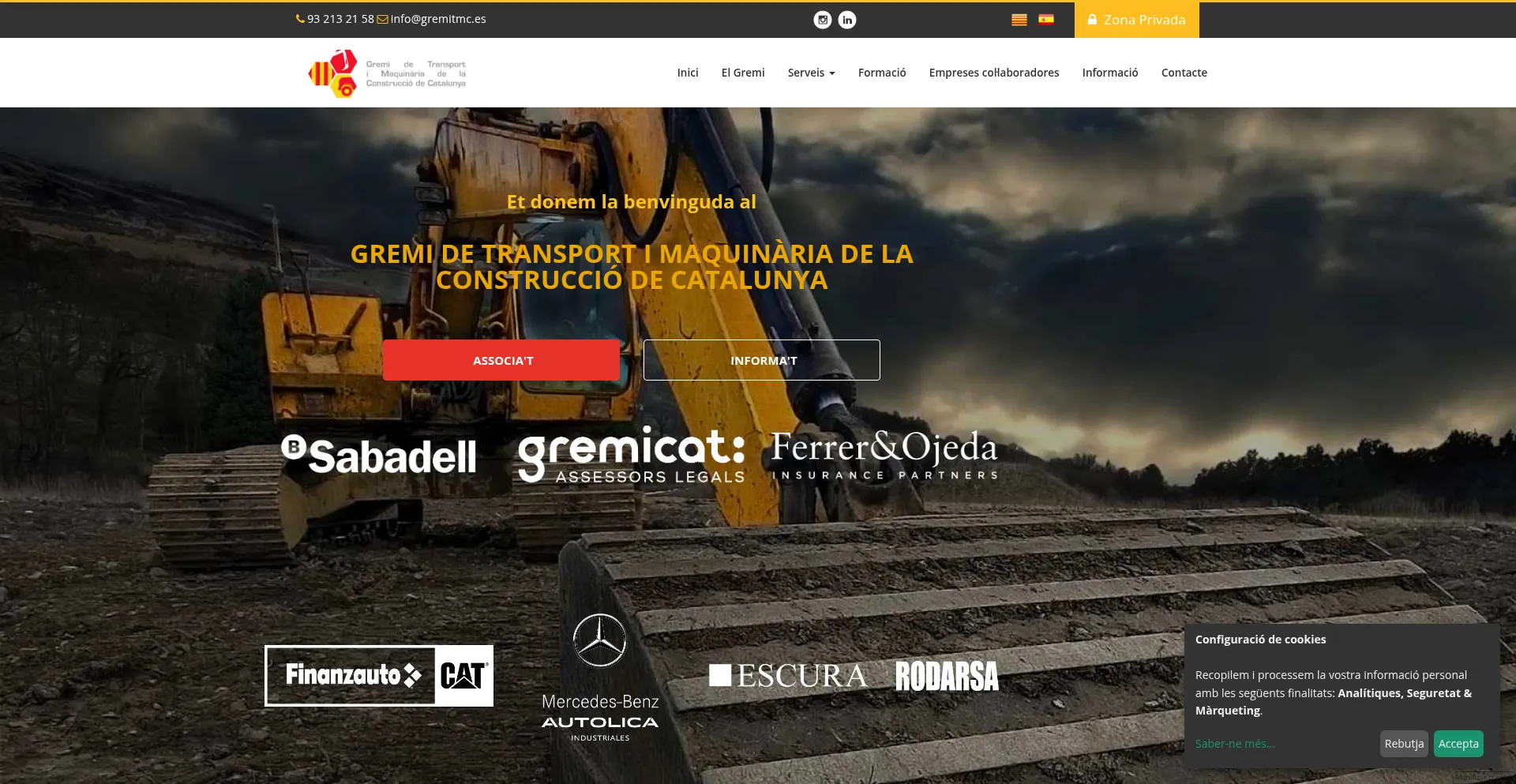 Website screenshot of Gremitmc.es