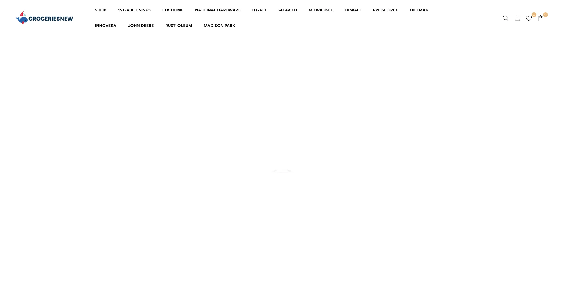 Website screenshot of Groceriesnew.com