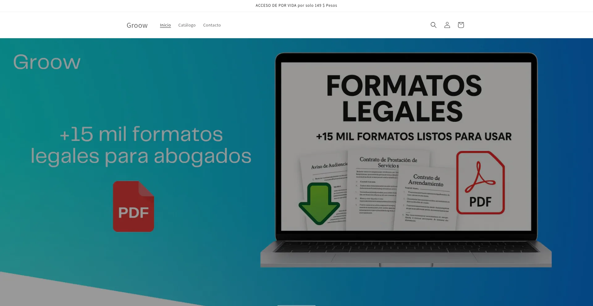 Website screenshot of Groowmx.com