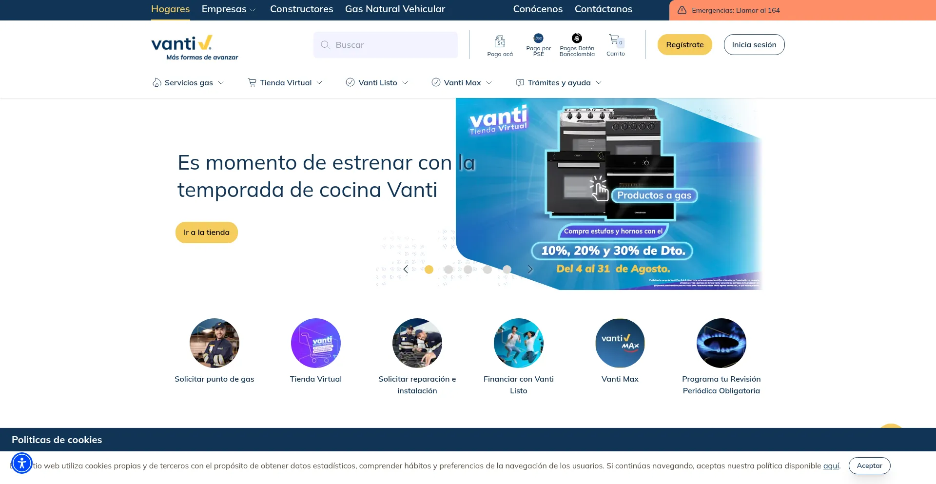 Website screenshot of Grupovanti.com