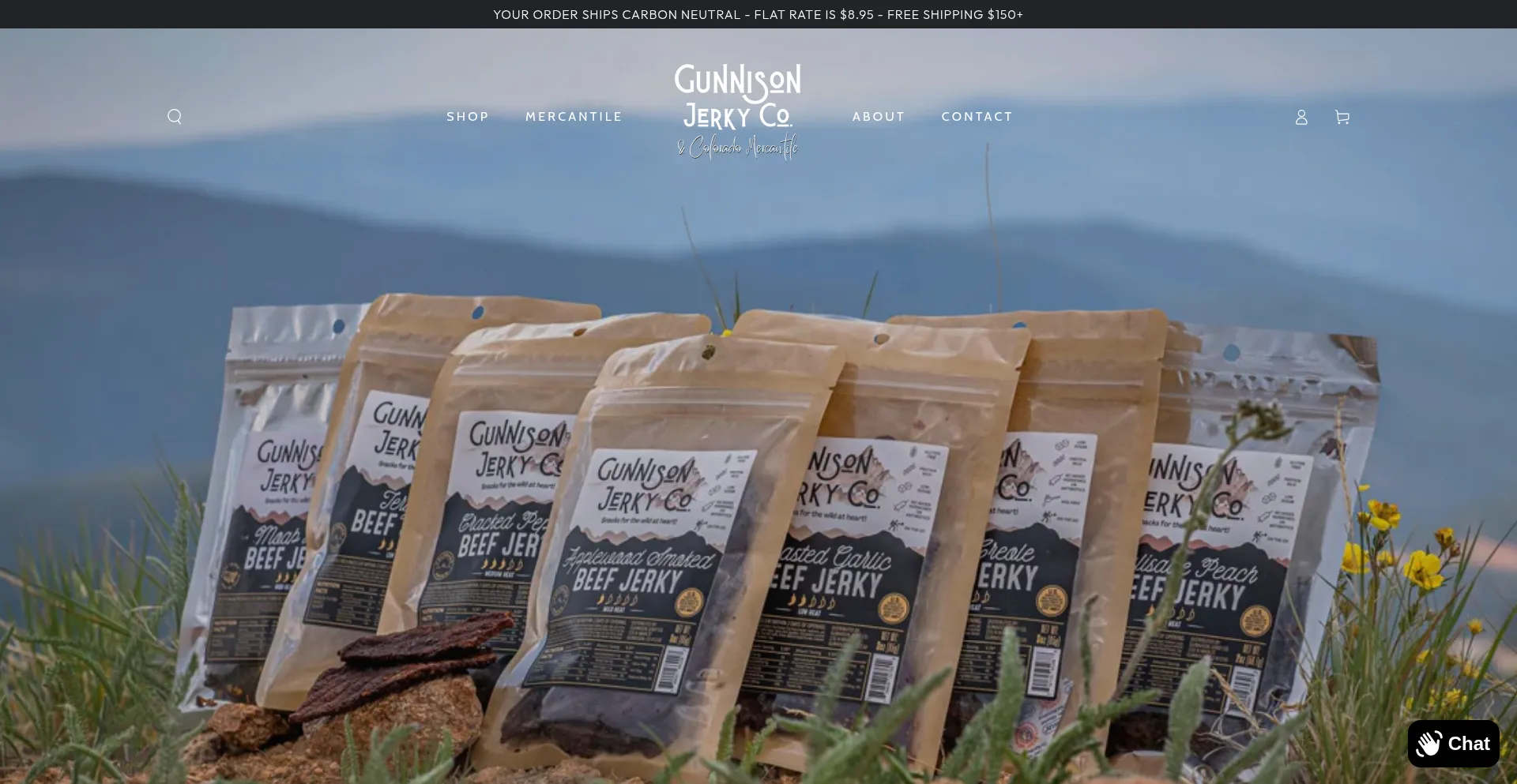Gunnisonjerkyco.com Screenshot