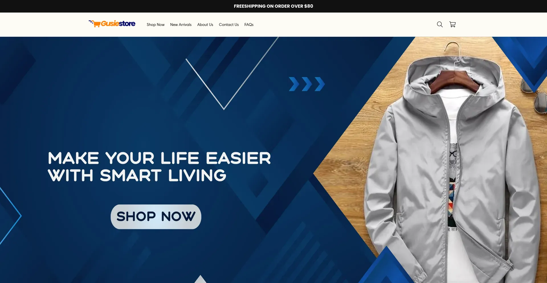 Website screenshot of Gusiestore.com