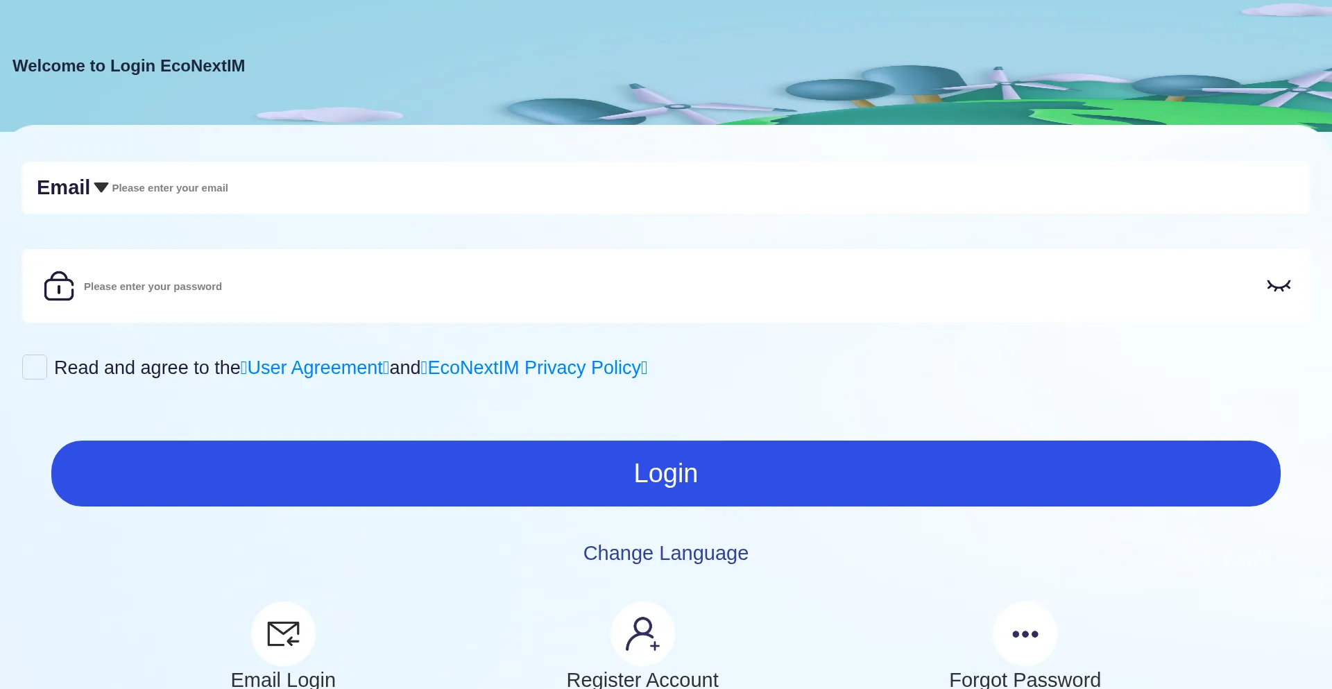 Website screenshot of H5.econextventures.com