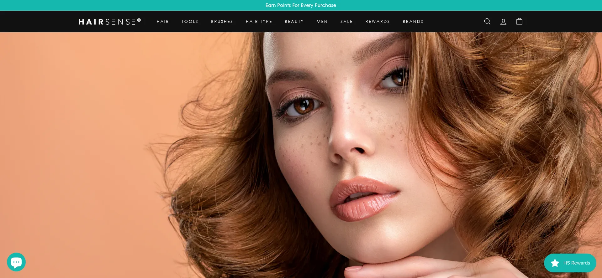 Website screenshot of Hairsense.ca