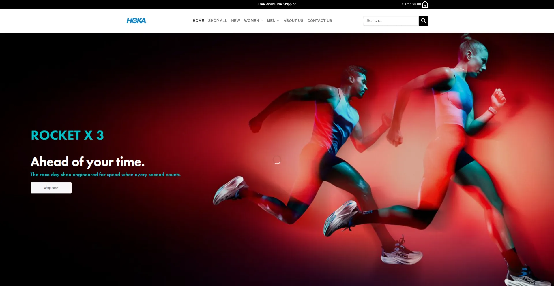 Website screenshot of Hakashoes.top