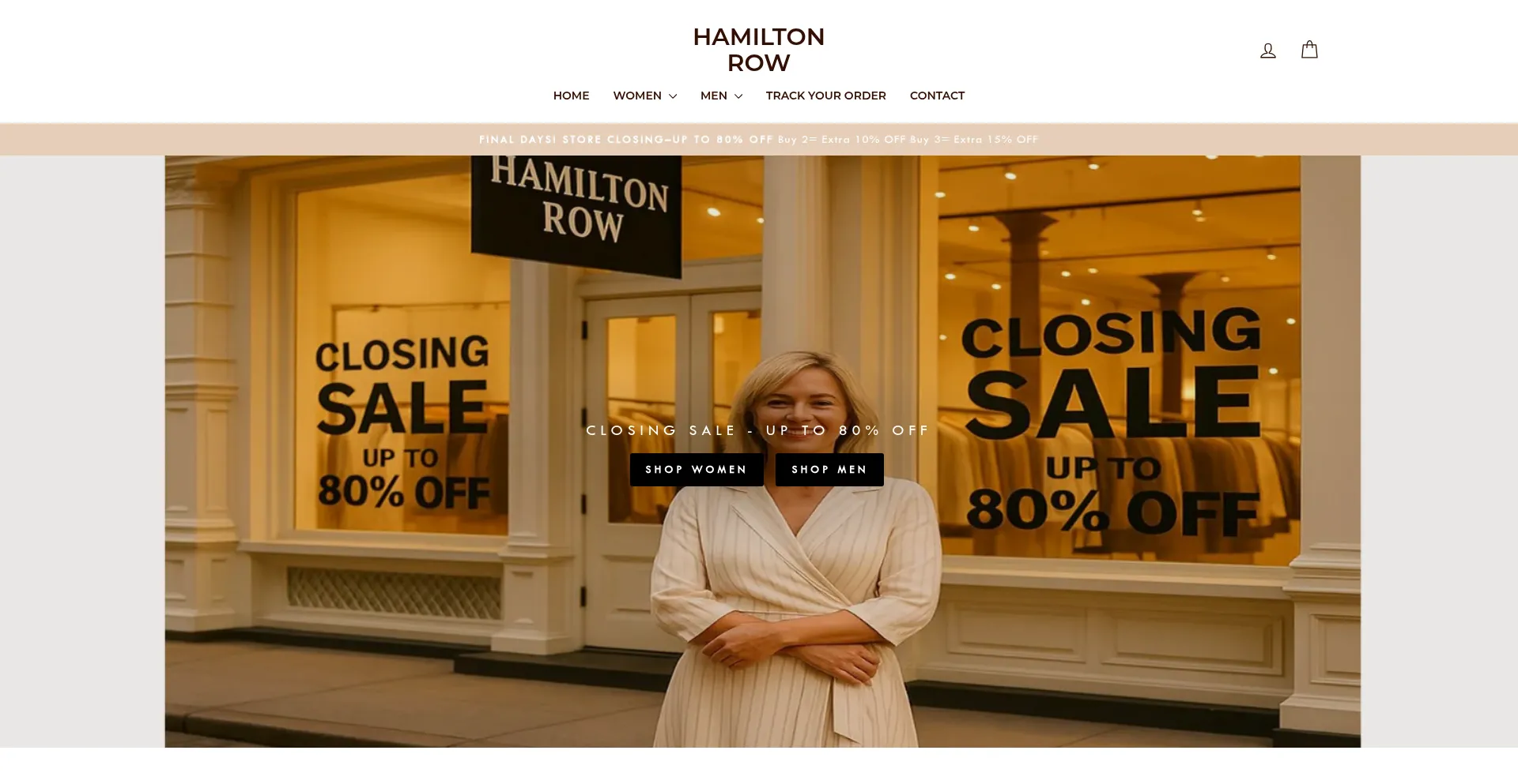 Website screenshot of Hamiltonrow.us